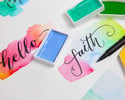 Lesson 2  How to Create Watercolor Wall Art with Calligraphy