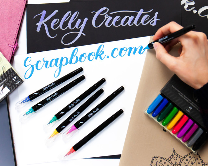Brush Lettering 101 with Kelly Creates