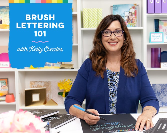 Kelly Creates Watercolor Lettering Workbook, Block Lettering – The
