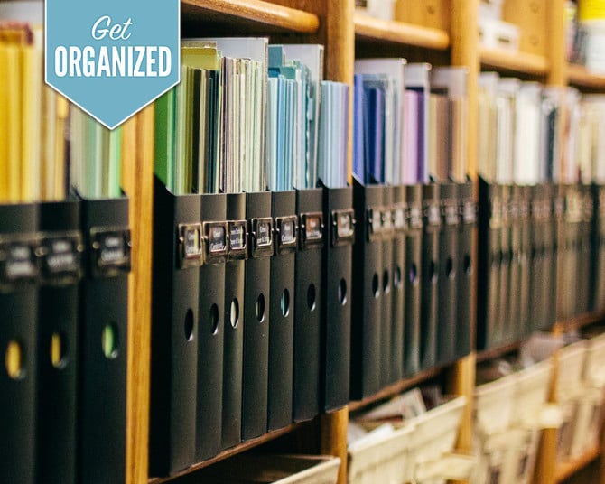 Get Organized | Scrapbook Storage Solutions