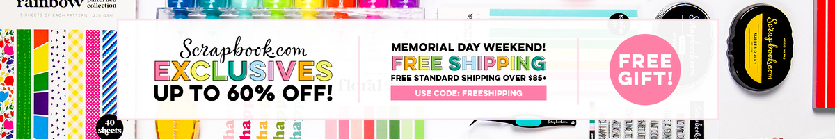 Scrapbook.com Exclusives up to 60% OFF! + FREE Shipping!