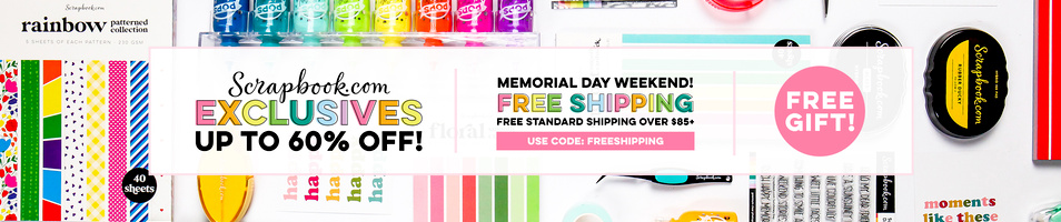 Scrapbook.com Exclusives up to 60% OFF! + FREE Shipping!