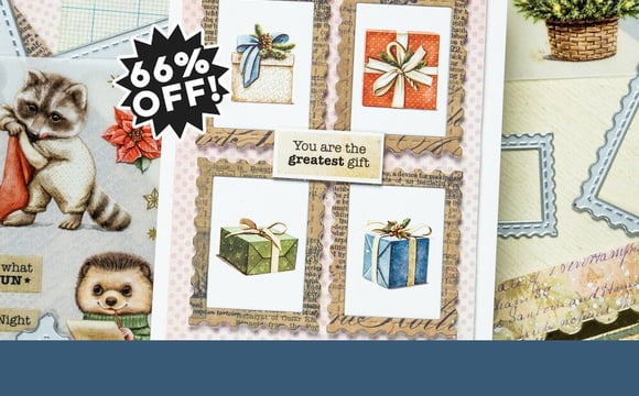 Scrapbook.com Vintage Winter Postage Bundle (66% OFF!)