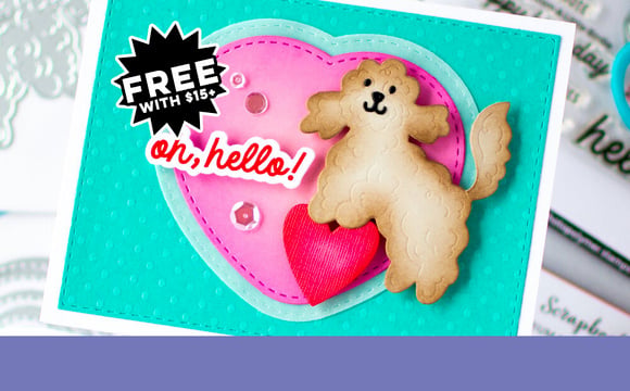 FREE w/ $15+: Puppy Love Die Set