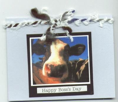 Boss&#039;s Day Cow Card