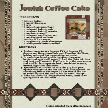 Jewish Coffee Cake