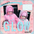 Sweet Cheeks GLOW in Winter Snow