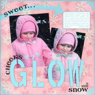 Sweet Cheeks GLOW in Winter Snow