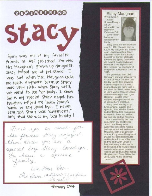 Remembering Stacy