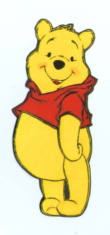 Pooh Bear paper piecing