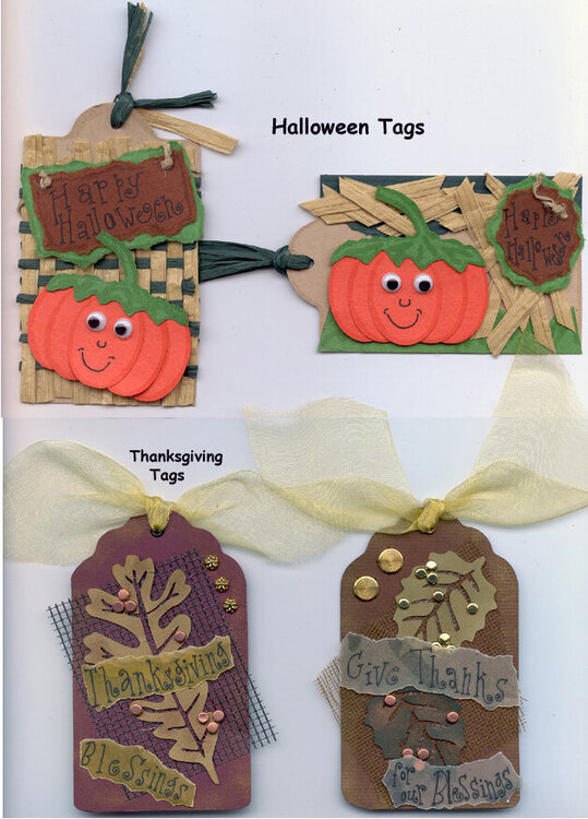 Tags Swap - Halloween &amp;amp; Thanksgiving tags