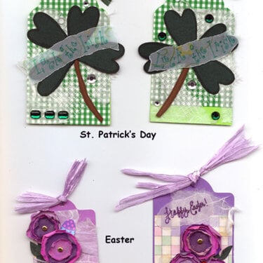 Tags Swap - St. Patricks &amp;amp; Easter Day Tags