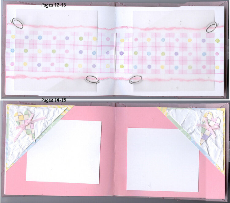 Mini Gift Albums - Baby Girl Shower - Pgs 12-15