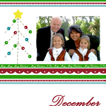 December 2008 Calendar page