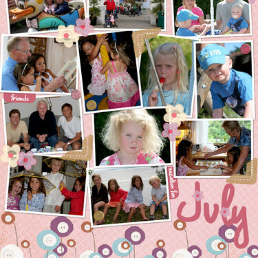 July 2008 Calendar page