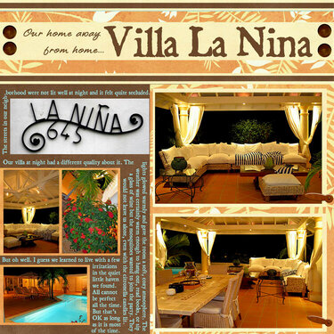 Villa La Nina at Night
