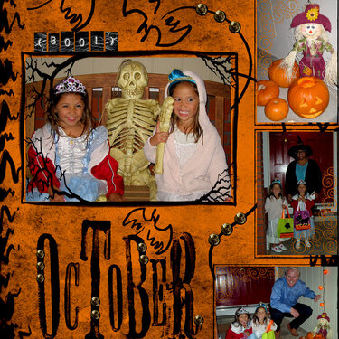 October 2008 Calendar page