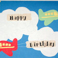 Happy Birthday / Airplane Card