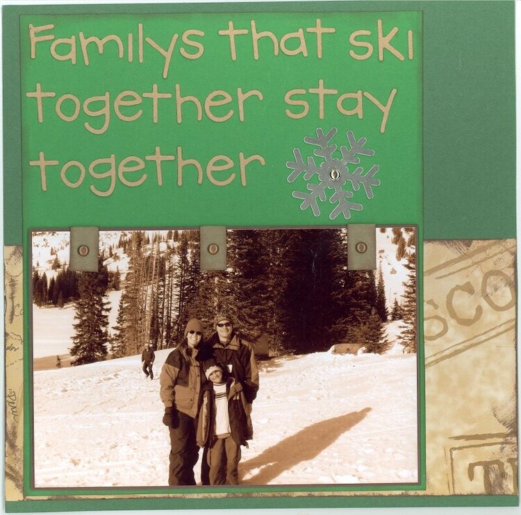Familys that ski together stay together