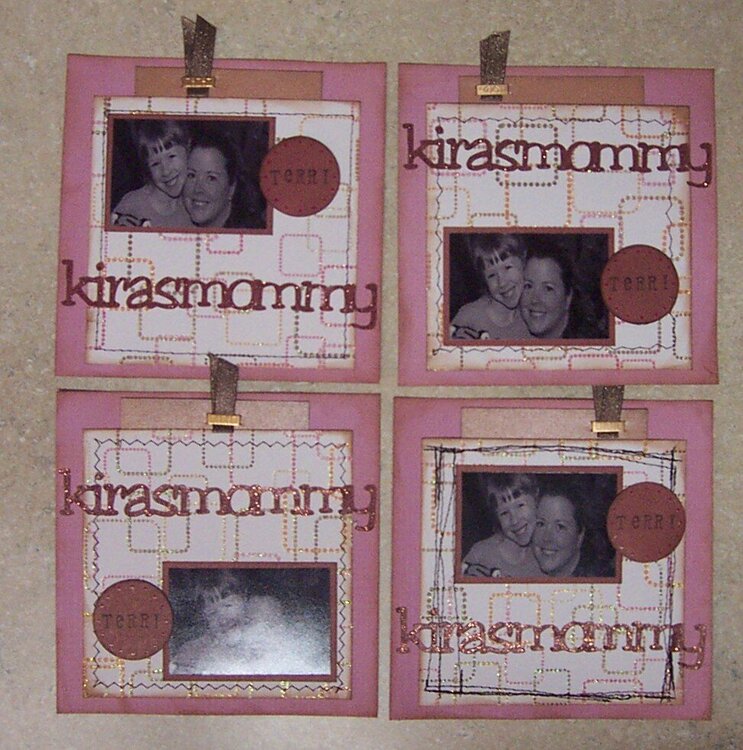 pink brown yearbook pages