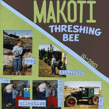Makoti Threshing Bee