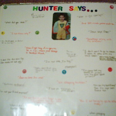 Hunter&#039;s  sayings