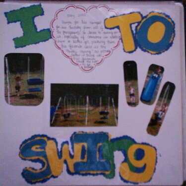 I love to swing