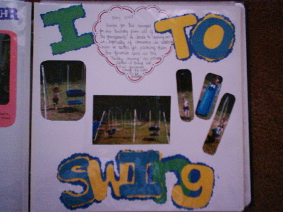 I love to swing