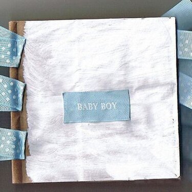 baby boy paper bag album