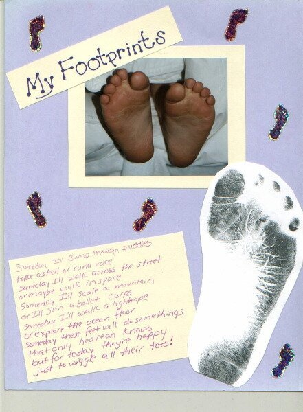 my handprints/footprints