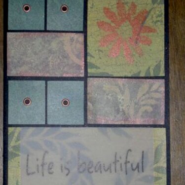 Scrapvivor: life is beautiful--card