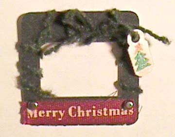 Christmas slide frame