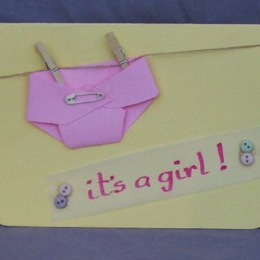 It&#039;s a girl card!