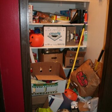My pantry-- before
