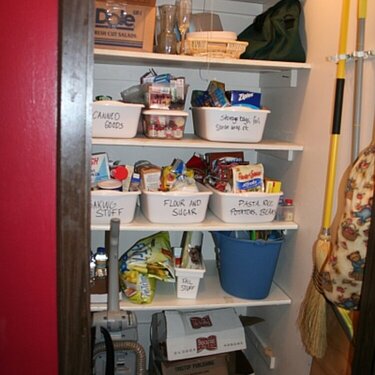 My pantry-- AFTER