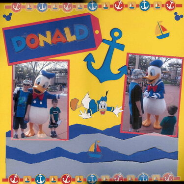 Donald duck and kids