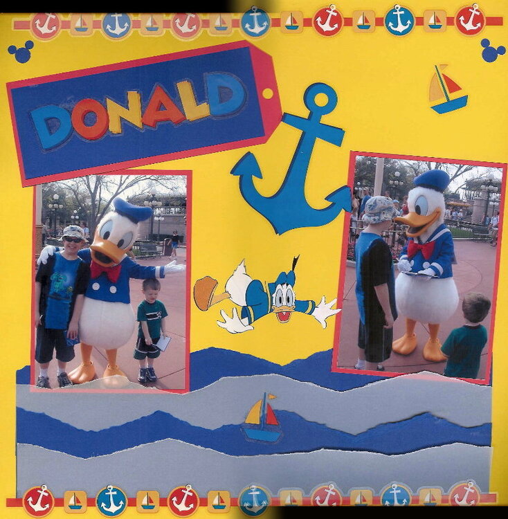 Donald duck and kids