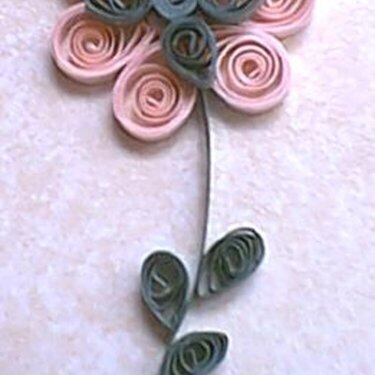 double layered quilled flower
