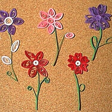 quilled flowers