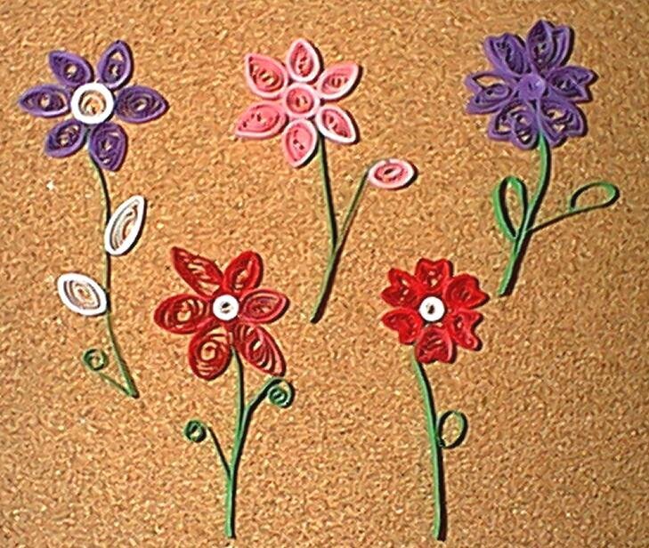 quilled flowers