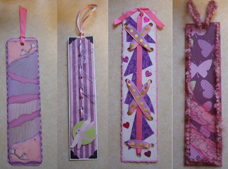 Purple and Pink Bookmarks