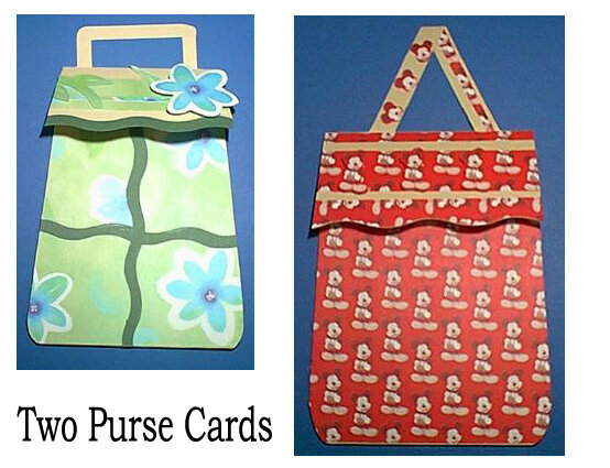 Two purse cards