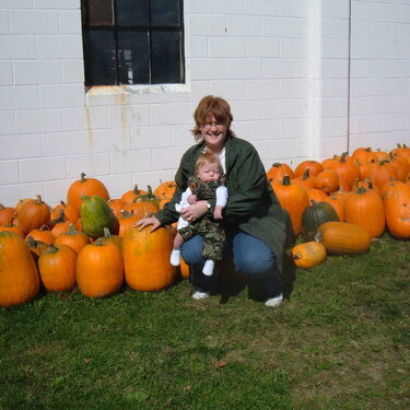 Keaton at the pumpkin patch