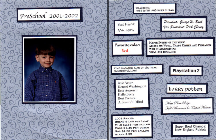 Preschool 2001-2002
