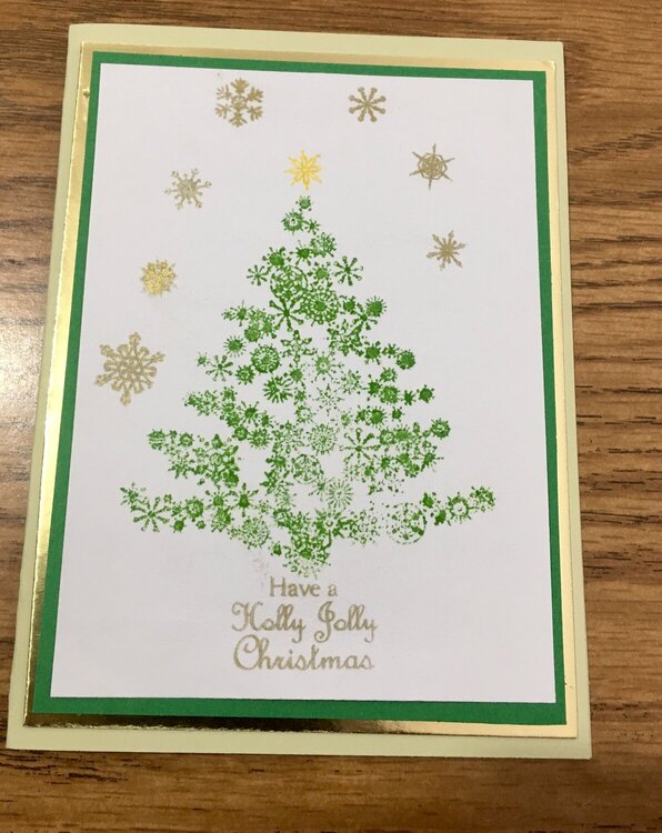 Snowflake Tree Christmas Card
