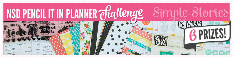 NSD Pencil It In Planner Challenge Sponsored by Simple Stories