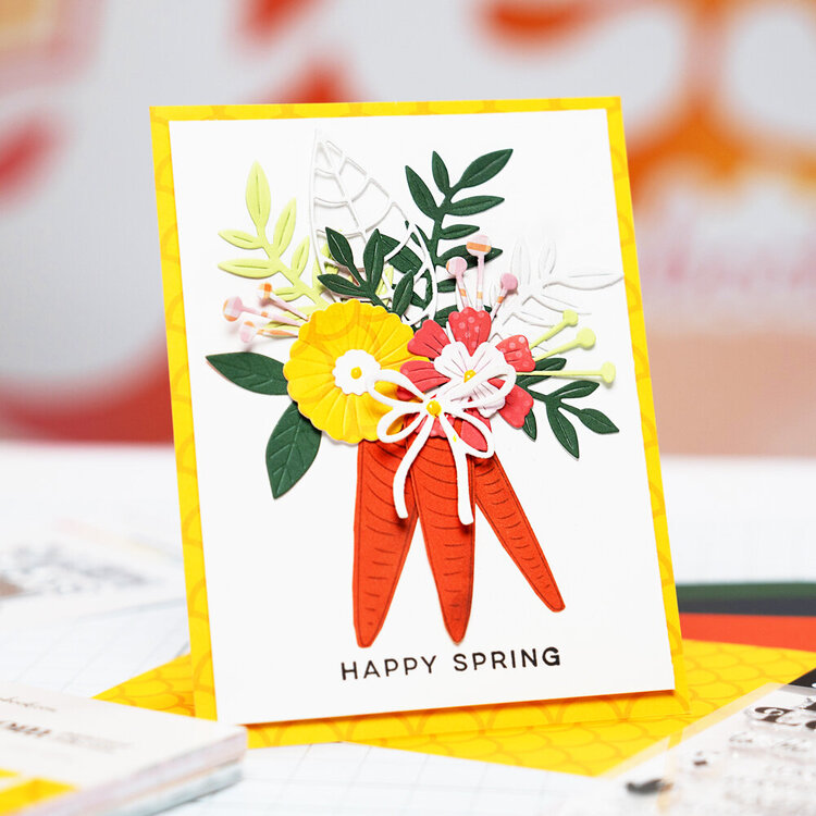 Happy Spring! - Spring 2024 SBC Fest Card by Laura Graff for Scrapbook.com
