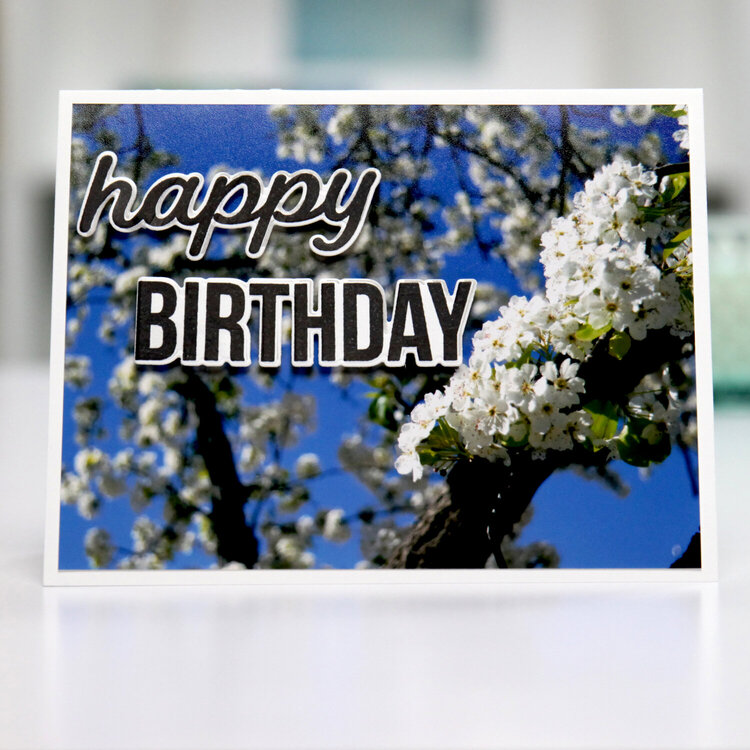 Happy Birthday - beautiful blooms - Card Inspiration