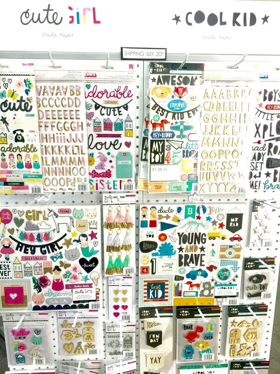 Crate Paper - Cute Girl and Cool Kid Collections - SPC Summer 2016