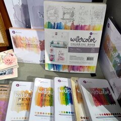 Prima Watercolor Coloring Book CHA Winter 2016